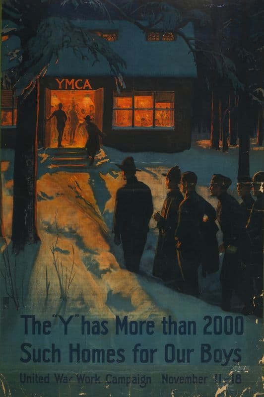 The ‘Y’ has more than 2000 such homes for our boys–United War Work Campaign, November 11-18 as a canvas print