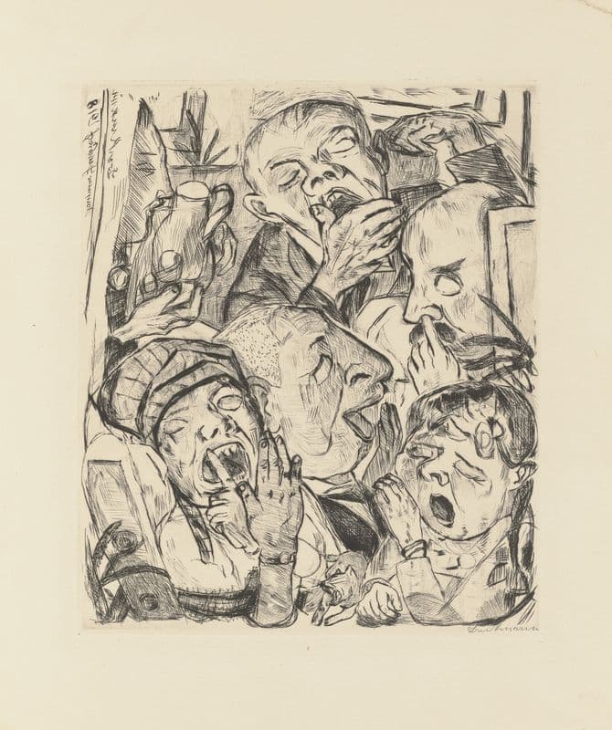 The Yawners as a canvas print