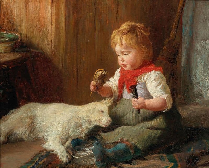 The Young Hairdresser as a canvas print