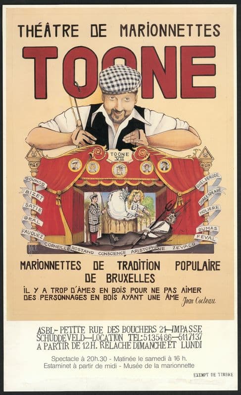 Théatre de Marionettes Toone. as a canvas print