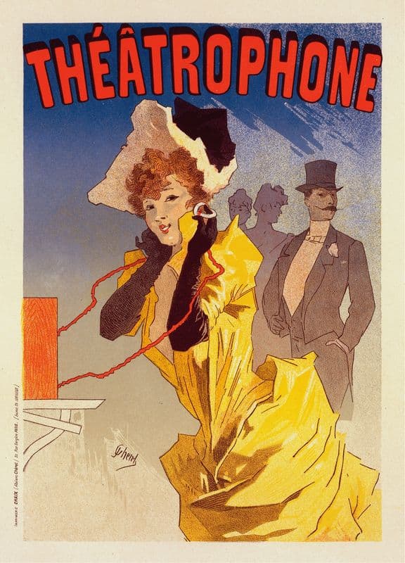 Théâtrophone as a canvas print