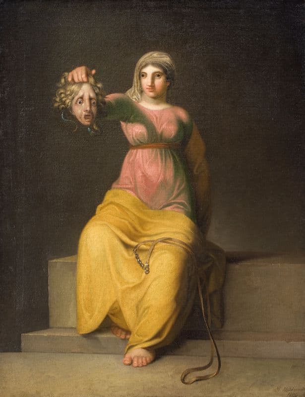 Theology. Allegorical figure as a canvas print