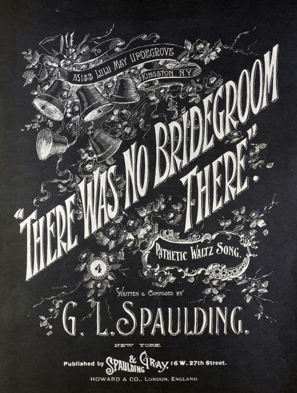 There was no bridegroom there as a canvas print