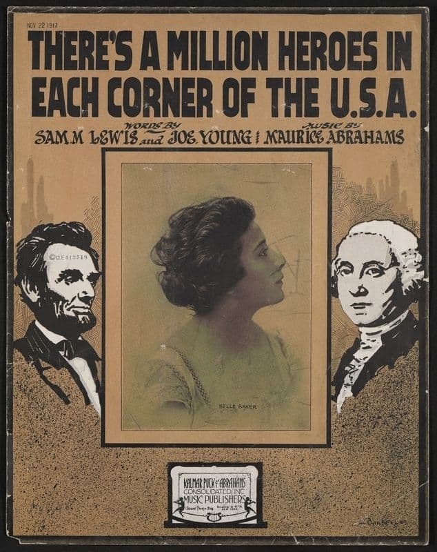 There’s a million heroes in each corner of the U.S.A as a canvas print