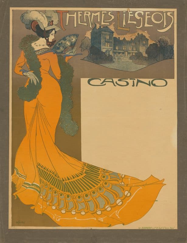 Thermes Liègeois Casino as a canvas print