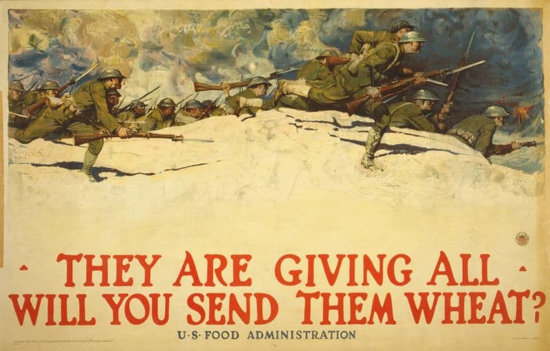 They are giving all – Will you send them wheat. U.S. Food Administration as a canvas print