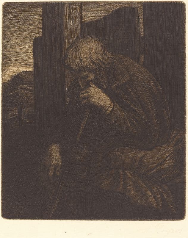 Thinker (Le penseur) as a canvas print