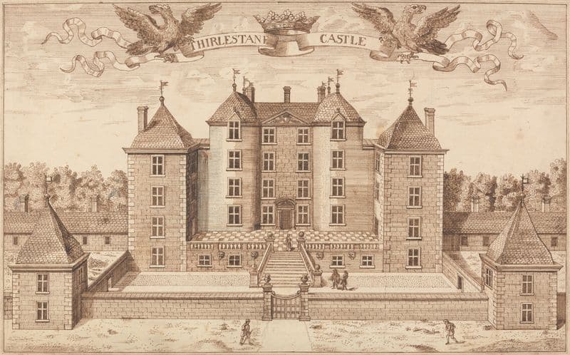 Thirlestane Castle, near Lauder, Vale of Tweed (ca. 1677) as a canvas print