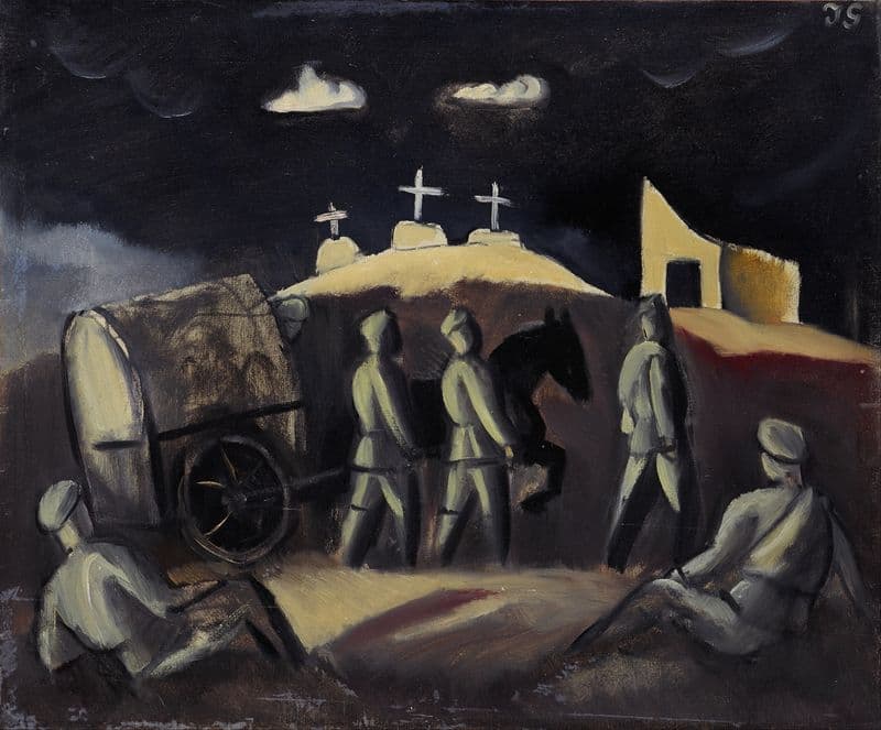 Three Crosses as a canvas print