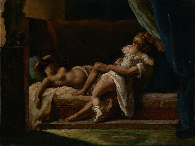 Three Lovers (1817–1820) as a canvas print