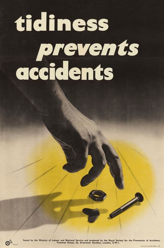 Tidiness Prevents Accidents as a canvas print