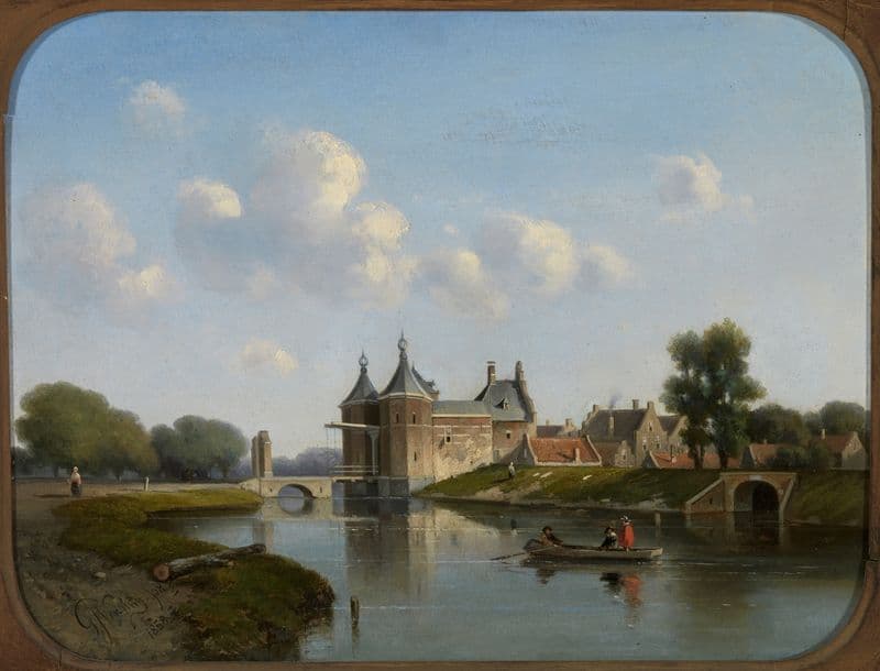 Tiendewegspoort te Gouda as a canvas print