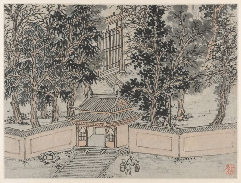 Tiger-Flight Spring at the Back Gate (after 1490) as a canvas print