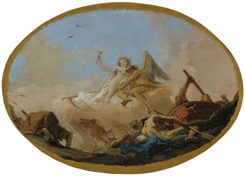 Time Discovering Truth as a canvas print
