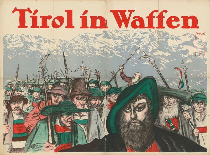 Tirol in Waffen as a canvas print