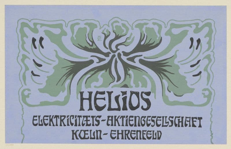 Titelblatt Helios Elektrizitäts-Aktiengesellschaft Köln-Ehrenfeld as a canvas print