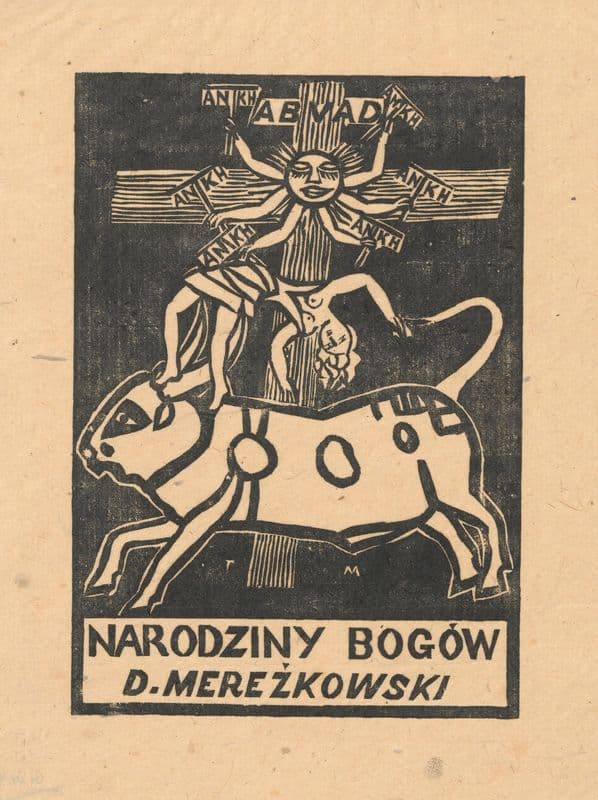 Title card for D. Merezhkovsky’s work Birth of Gods as a canvas print