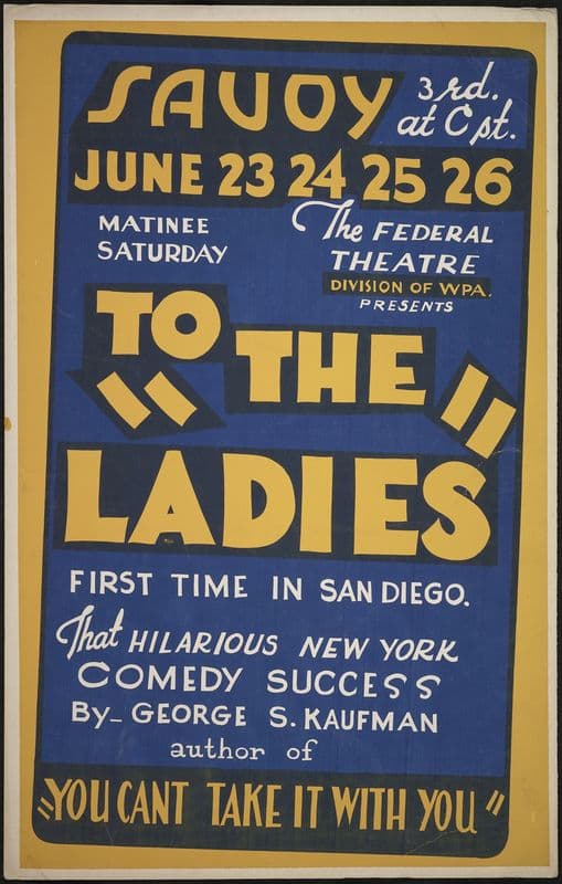 To the Ladies (1934-1943) as a canvas print