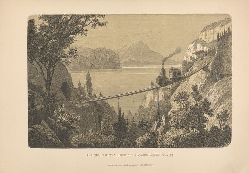 Toche – The Rigi Railway, looking towards Mount Pilatus as a canvas print