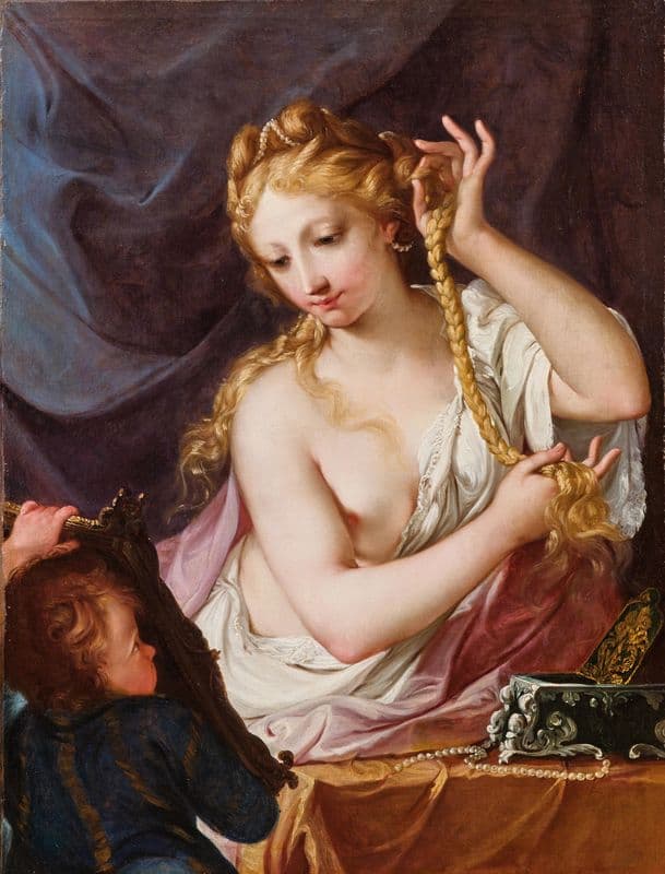 Toilette of Belinda as a canvas print