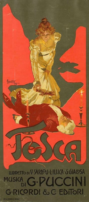 Tosca as a canvas print