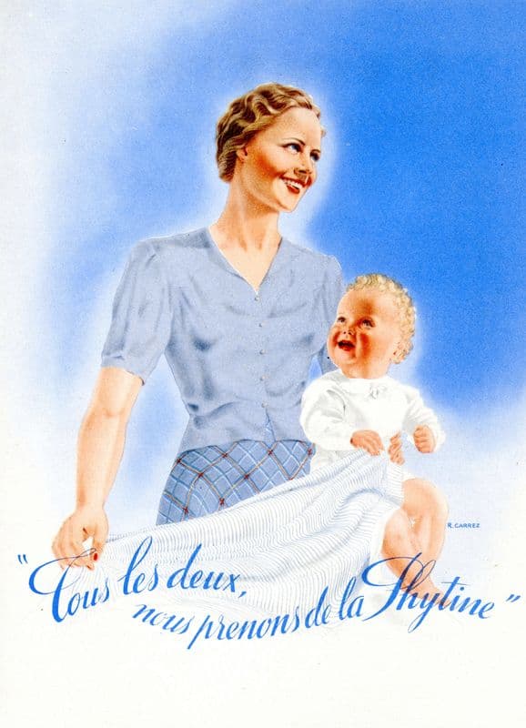 Tous les deux nous prenons de la Phytine (1910-1950) as a canvas print