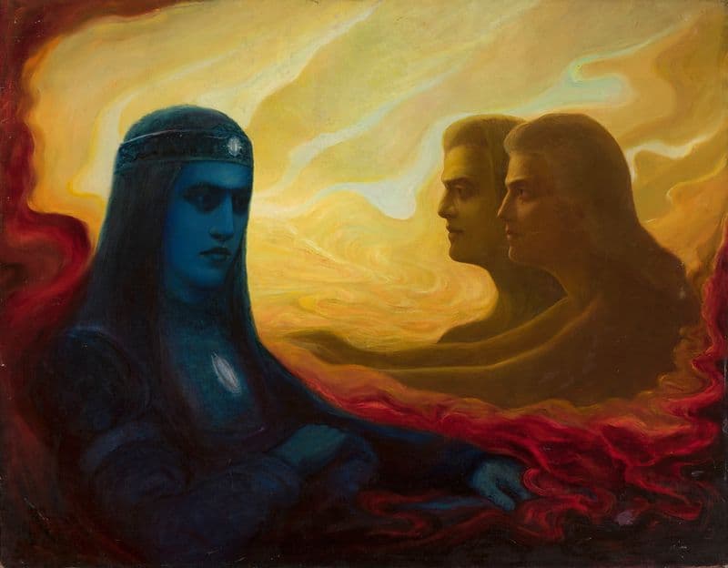 Towards the light (before 1901) as a canvas print