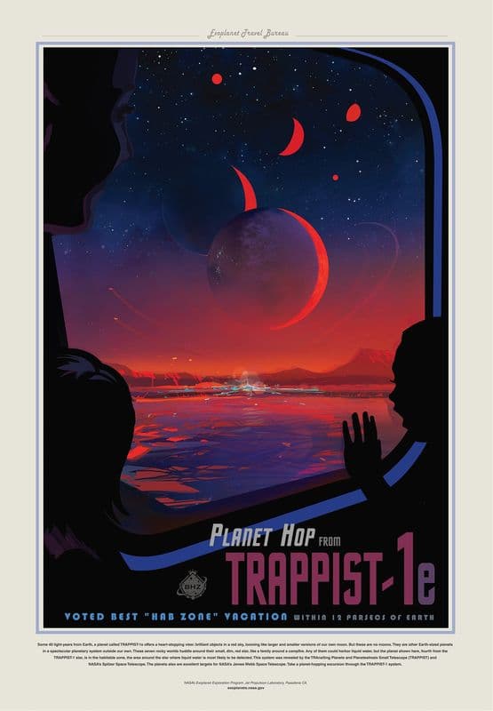 Trappist 1E as a canvas print