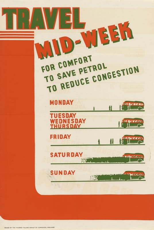 Travel Mid-Week as a canvas print