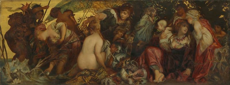 Treasures of the Sea (c. 1870-75) as a canvas print