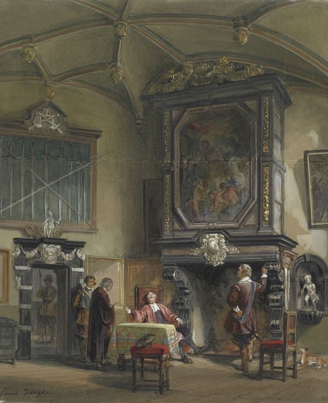 Treasury Hall, Ghent, London as a canvas print