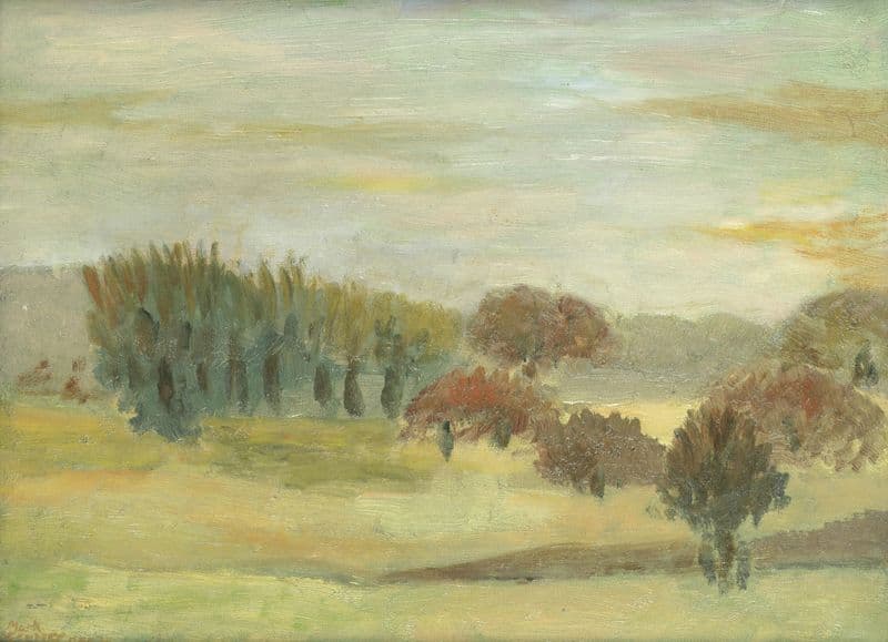 Trees at Banchory Sanatorium, Scotland as a canvas print