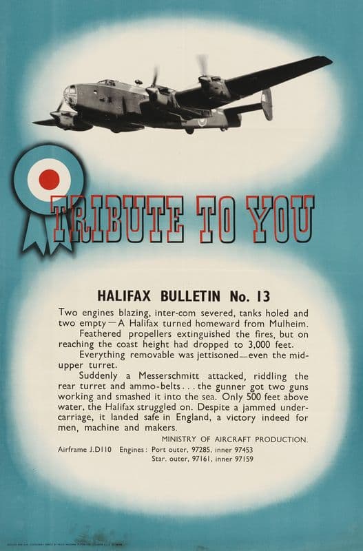 Tribute to You – Halifax Bulletin No. 13 as a canvas print