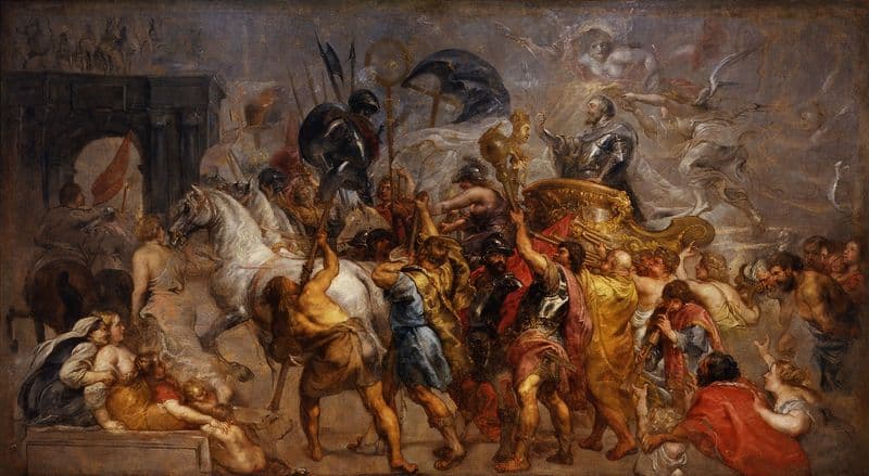 Triumphal entry of Henri IV in Paris (march 22, 1594) (1627 until 1630) as a canvas print