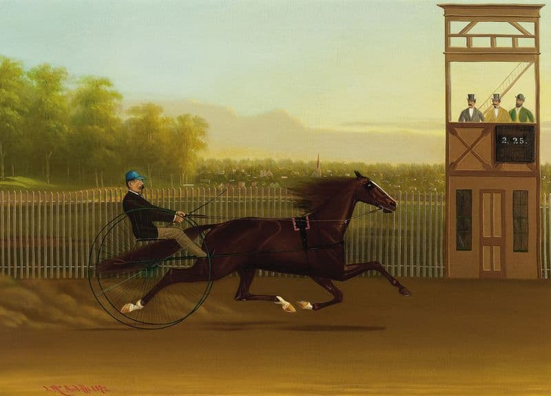 Trotting Horse Time 2.25 as a canvas print