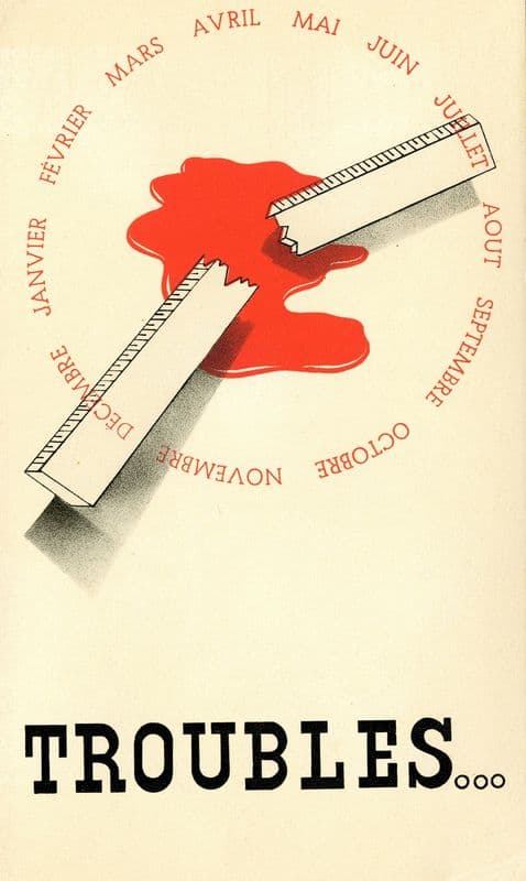 Troubles (1910-1950) as a canvas print