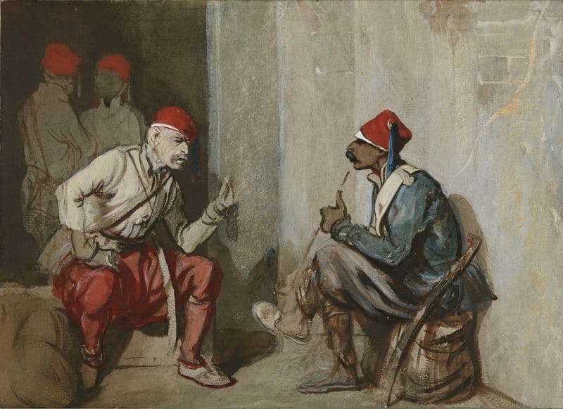 Turkish Guardsmen as a canvas print