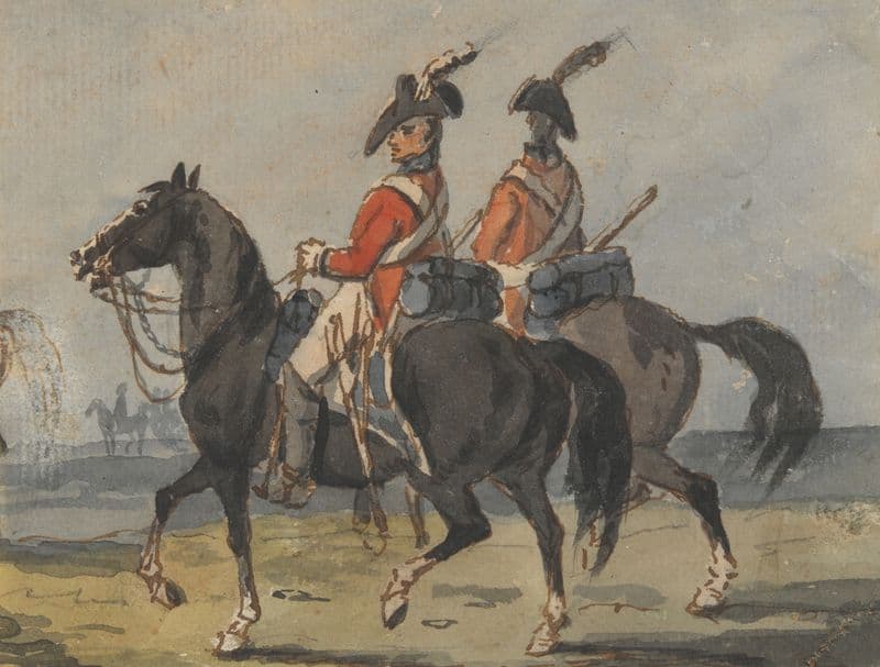 Two Members of Royal Horse Guard as a canvas print