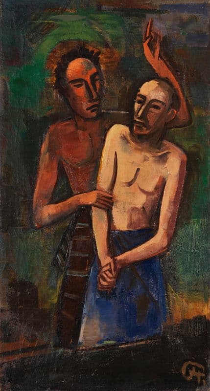 Two Men as a canvas print