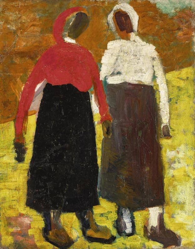 Two Peasant Women (circa 1928-30) as a canvas print