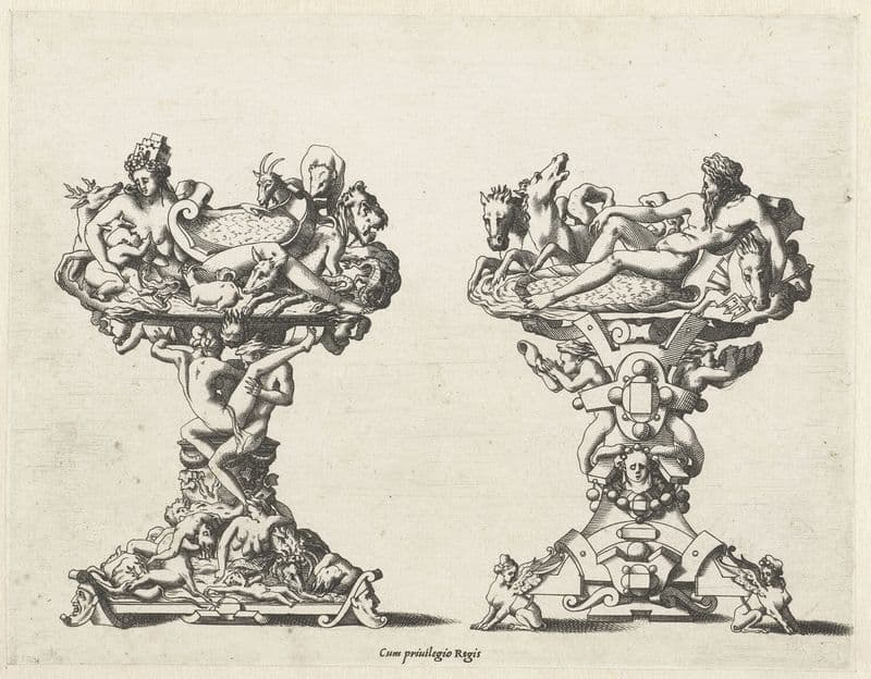 Two salt shakers (1542 - 1580) as a canvas print
