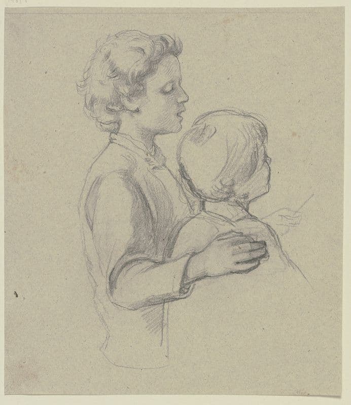 Two singing boys as a canvas print