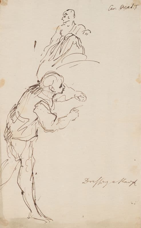 Two Sketches of Man as a canvas print