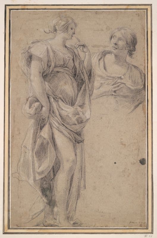 Two women (ca. 1630–35) as a canvas print