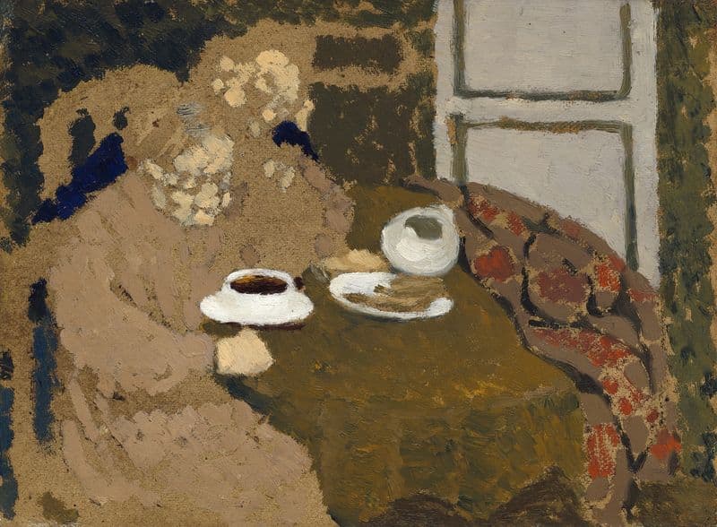Two Women Drinking Coffee (c. 1893) as a canvas print