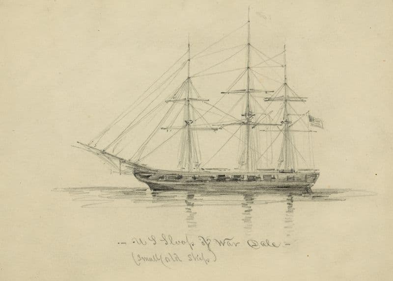 U.S. Sloop of War Dale (1860-1865) as a canvas print