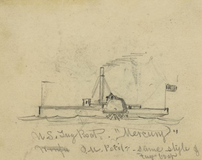U.S. Tug Boat ‘Mercury’ (1860-1865) as a canvas print