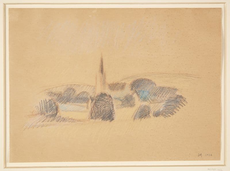 Udsigt mod Svanninge Kirke as a canvas print