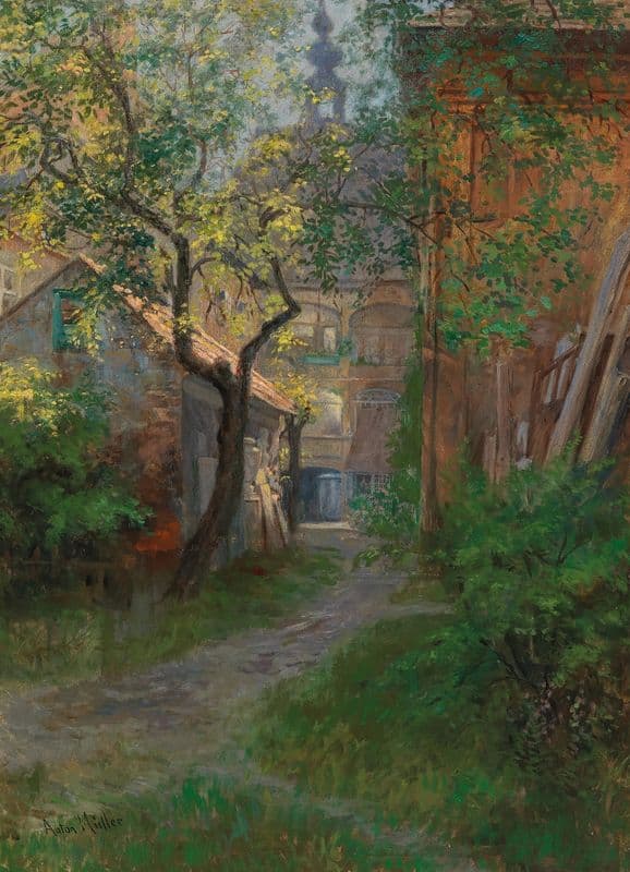 ‘Ulrichshof’ in the Josefstadt district, as a canvas print