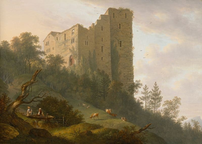 Umgebung der Ruine Habsburg as a canvas print